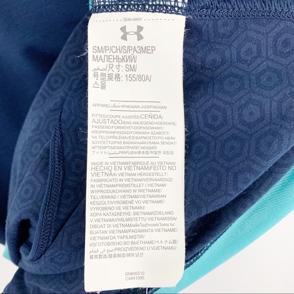 Under Armour Blue Shirt with Open Lower Ba… - Picture 4 of 7
